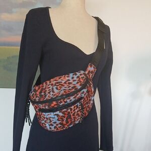FP Movement Sci Fi Animal Print Quilted Crossbody Belt Bag